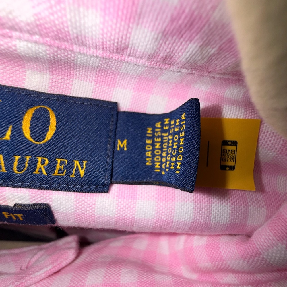 Polo by Ralph Lauren Light Pink Checkered Men's Shirt - Picture 3 of 11